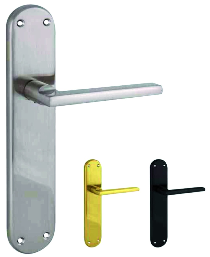 Jgo. manivelas  (4239) ELEGANT placa larga oval 250 mm. negra