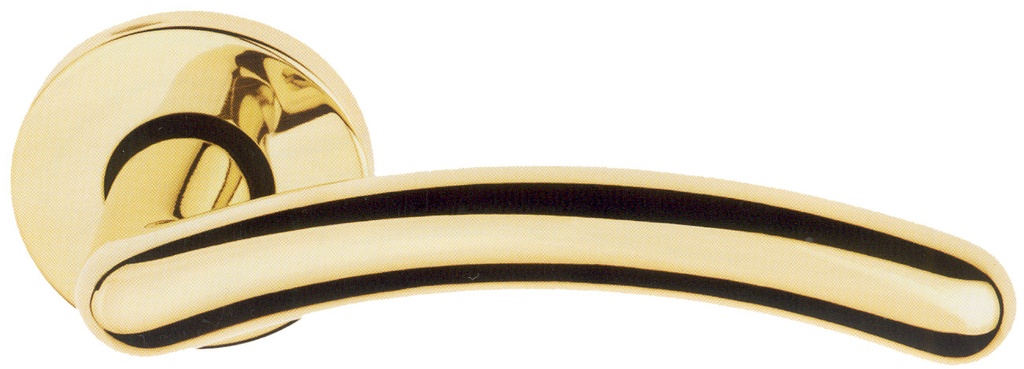 Jgo. manivelas NORMA placa Ø 50 lisa+placa interna plástico cromo sat.