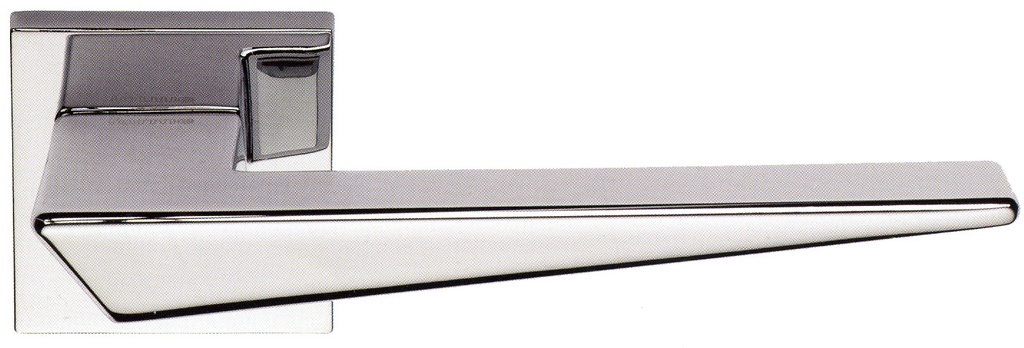 Jgo. manivelas NAXOS pl.cuadrada 50x50 perla niquel