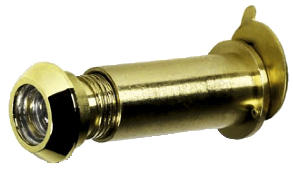 Mirilla Angular 14 170° 15-25 mm. dorada