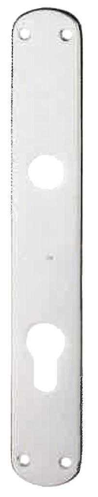 Placa larga VANITY 245x40 niquel perla