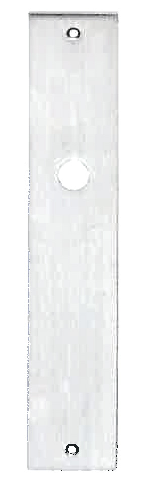 PLACA LARGA ASTI CROMO SATINADO 