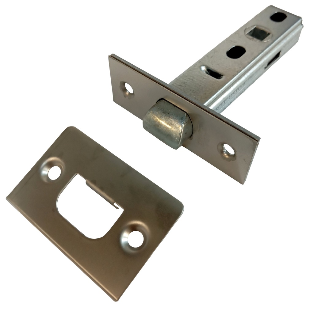 Picaporte simple muelle c/cuad.a.inox.60
