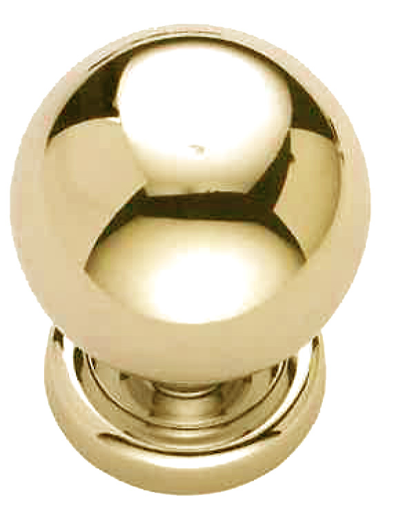 Pomo bola Ø 60 mm. oro satinado  