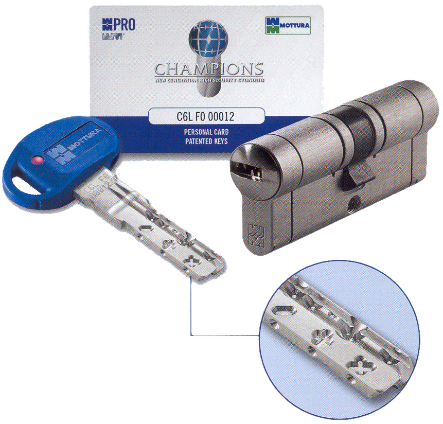 Bombillo PRO 62 mm. (31x36) 1+5+1 llaves latonado