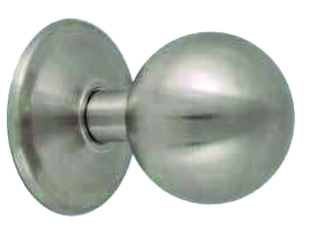 Pomo bola Ø 85 mm. altura 105 mm. a.inox.