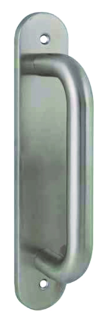 Manillon placa larga oval inox