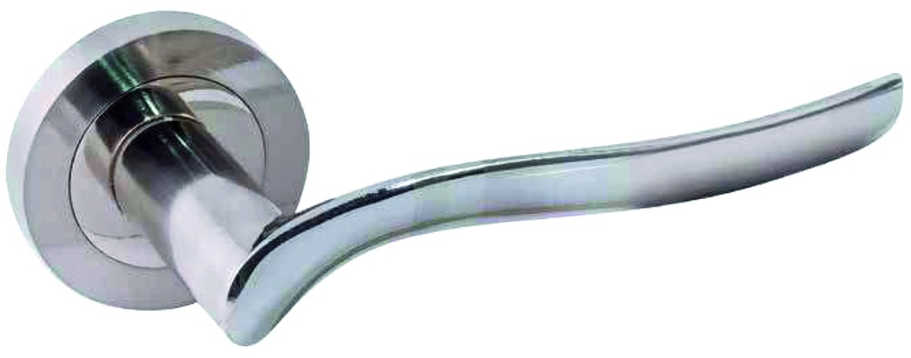 Jgo. manivelas CASTELLÓN placa Ø 51 mm. niq.sat/niq.brillo