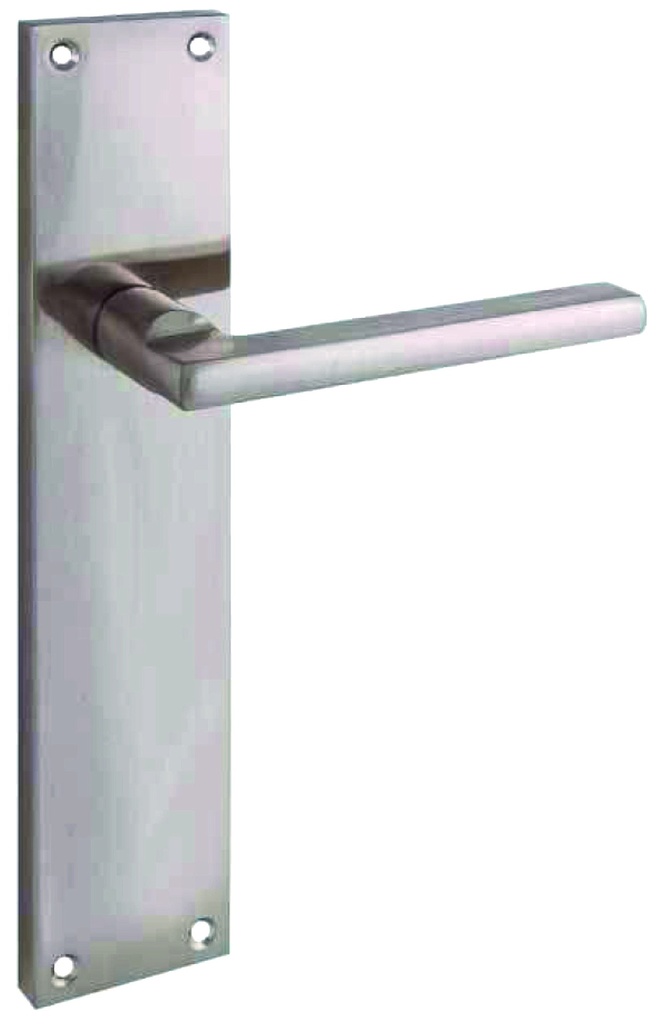 Jgo. manivelas  (4049) ELEGANT placa larga rectang.230 mm. niq.sat.