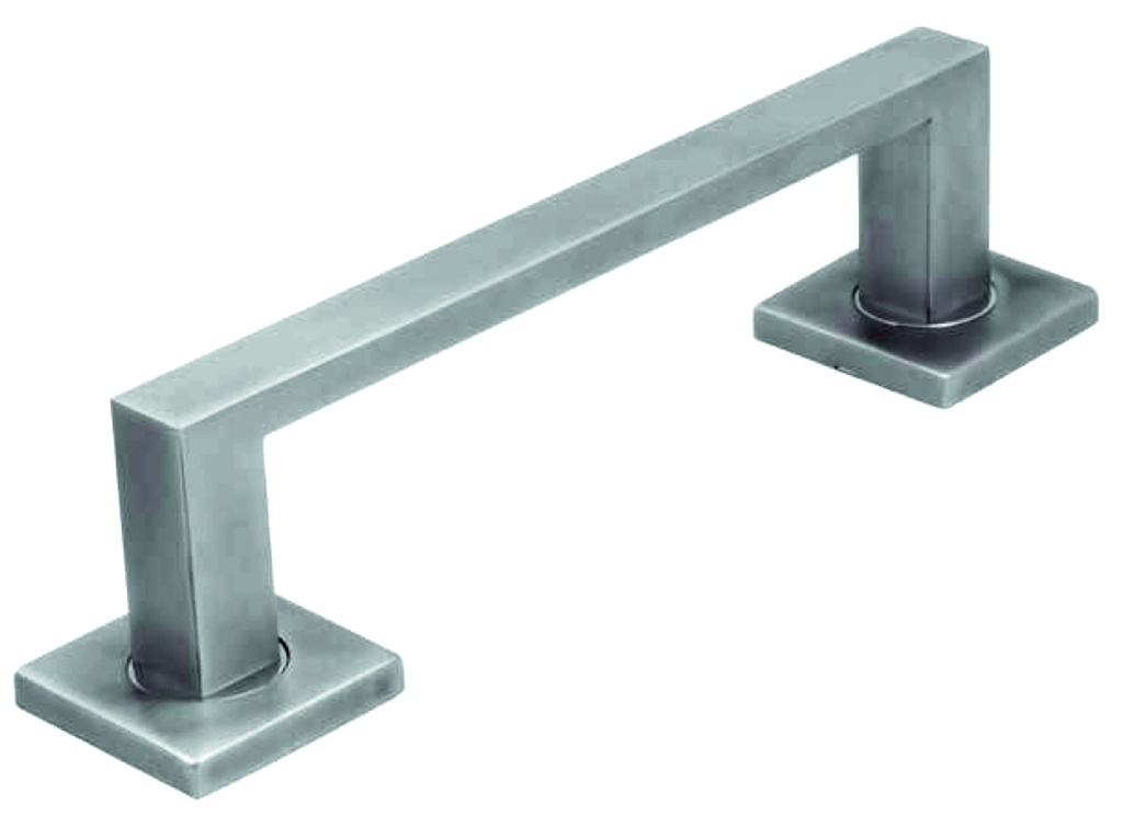 Manillón LUXE placas cuadradas 52x52 mm. 200 mm. a.inox.