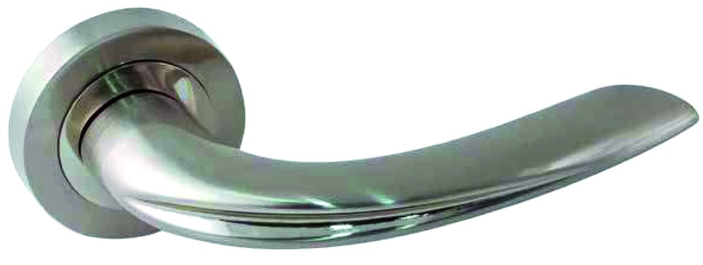 Jgo. manivelas GADOR placa Ø 51 mm. niq.sat/niq.brillo