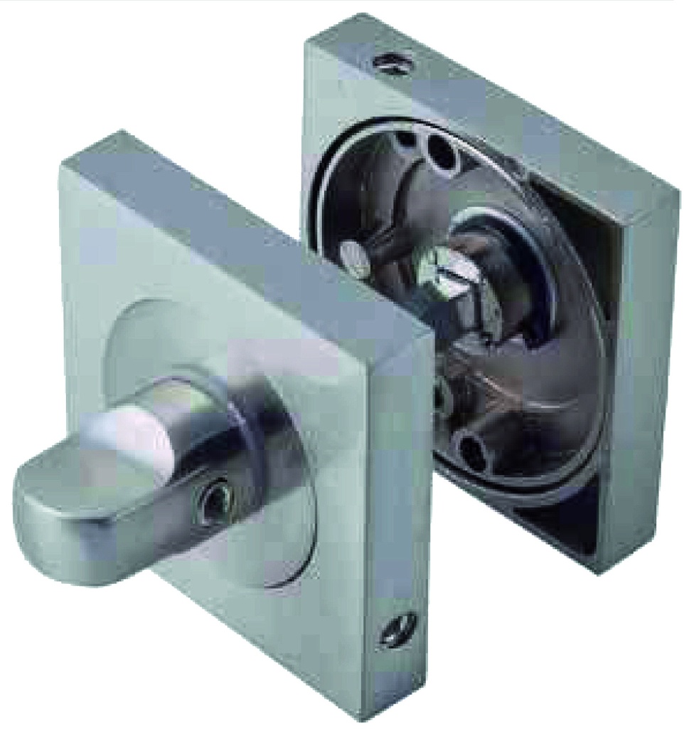 Muletilla completa cuadrada grande niquel satinado