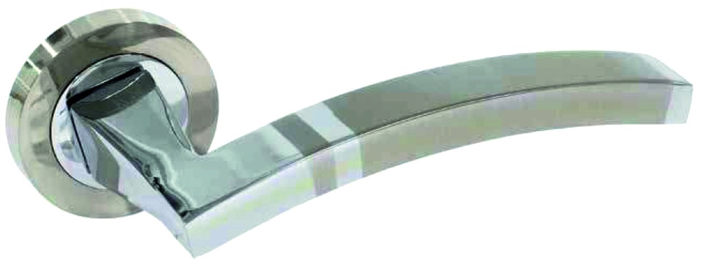 Jgo. manivelas LUCENA placa Ø 51 mm. zamak bi-color