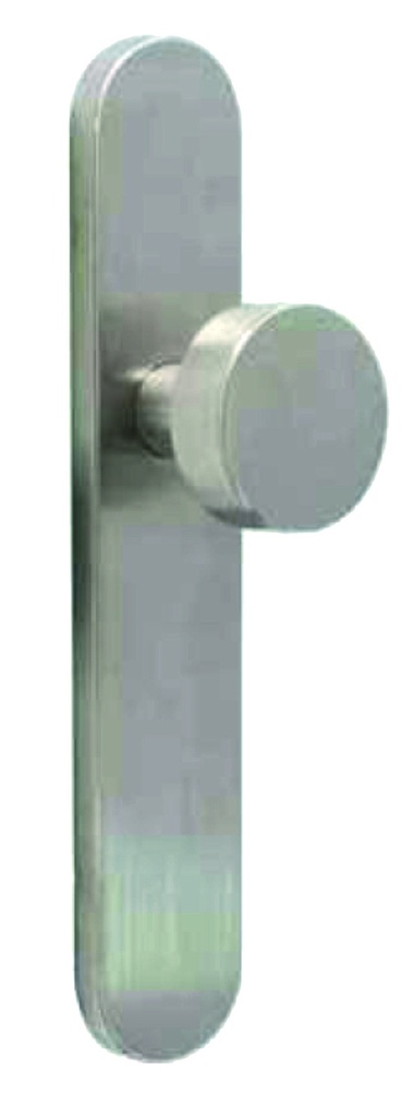 Pomo fijo Ø 57 placa 47x250 m. inox. 304