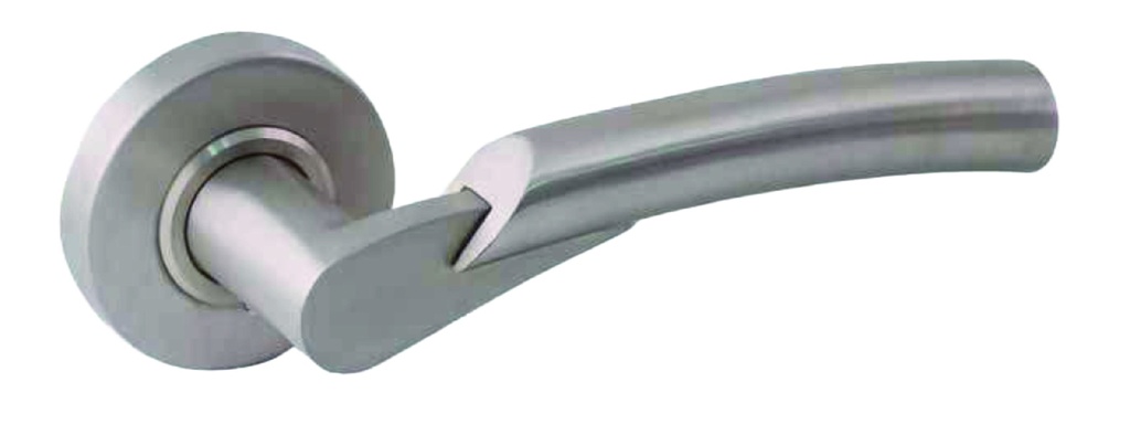 Jgo. manetas "FUTURE" placa Ø 52 mm. inox