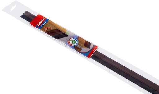 [BL14002] BURLETE 100 CM. PVC RIGIDO CON CEPILLO MARRON