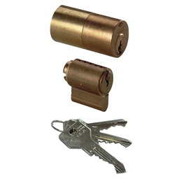 [BOG15000] Pareja bombillo+tubo rdo. largo 55 mm. C2000 latón para cerradura 1A631-1A721-A731