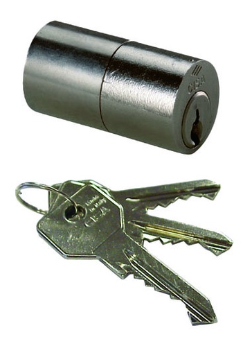 [BOG2005512] Bombillo tubo redondo C2000 largo  55 mm. níquel para cerradura A1611