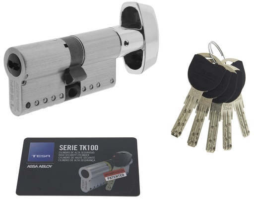 [BSTKCB3040N] Bombillo TK100 70 mm. (30Px40) pomo leva 15 níquel