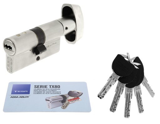 [BSTX8B3035N] Bombillo TX80 65 mm. (30Px35) pomo níquel