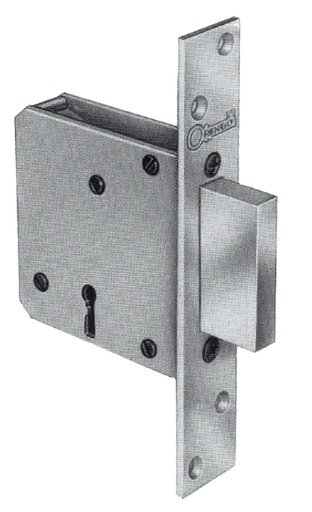 [CE112S60] CERRADURA EMB.LLAVE SOLA 60 MM. 6 GORJAS