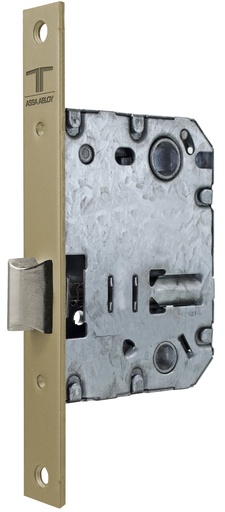 [CE134U50AE] Cerradura embutir 99,60x74,50 aguja 50 mm. golpe solo-cuadradillo-condena c.c.70 mm.fte.20x165 recto esmaltado oro