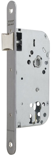 [CE13558RAI] Cerradura embutir 150x67 aguja 50 mm. golpe solo-cuadradillo fte.20x230 redondo inox.