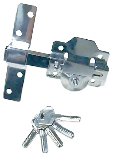 [CE15305] Cerrojo sobreponer IXXTRON Ø 26x50 boton interior llave exterior cromo
