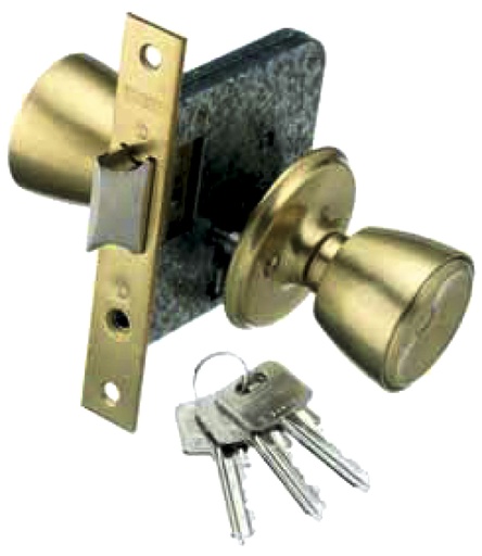 [CE15626033] CERRADURA POMOS LATON MATE 60