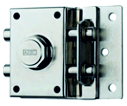 [CE16O] CERROJO SEGURIDAD 2 PESTILLOS NIQUEL