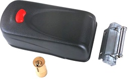 [CE1A611] Cerradura ELETTRIKA sobreponer pulsador interior puerta madera