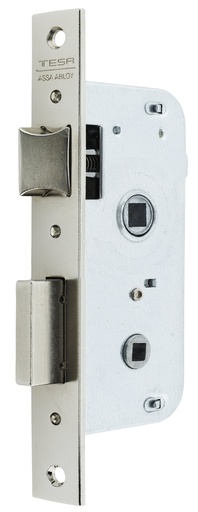 [CE200450HN] Cerradura embutir 120x75x10 aguja 50 mm. golpe/pestillo cuadradillo/condena c.c.47,50 mm. fte.recto niquelada