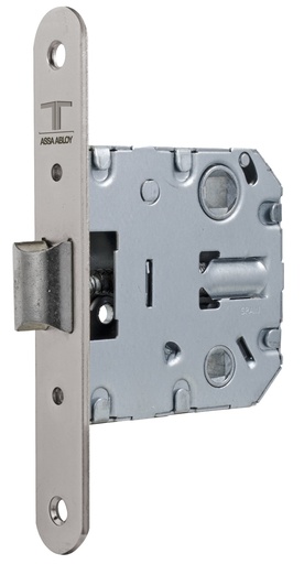 [CE2004U5RHN] Cerradura embutir 70,60x74,50 mm. aguja 50 mm. golpe solo cuadradillo/condena c.c. 47 mm. fte.redondo níquelada