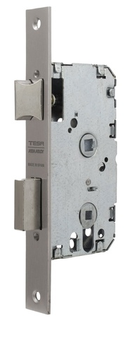 [CE201450HN] Cerradura embutir 128x77 aguja 50 mm. c.c.47 golpe-condena fte.recto niquelado