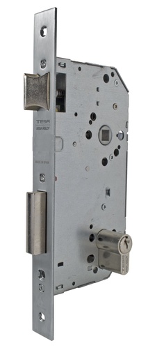 [CE203060HN] Cerradura embutir 175x89x14 aguja 60 mm.  golpe-llave c.c.85 mm. fte.recto niquelado