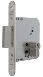 [CE20315RHN] Cerradura embutir 96x79x14 aguja 50 mm. pestillo solo-llave fte.redondo niquelado