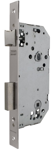 [CE203460HN] Cerradura embutir 175x89x14 aguja 60 mm.  golpe-condena c.c.85 mm. fte.recto niquelado