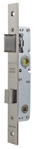 [CE2204] Cerradura embutir 174x27 mm. aguja 13,50 mm. golpe-palanca acc.condena-cuadradillo cincada