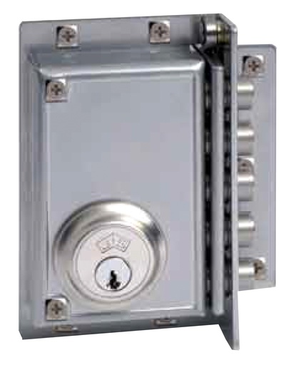 [CE2394D] CERRADURA SOBREP.LLAVE SOLA CROMO DCHA.