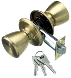 [CE5087044] CERRADURA POMOS EXT.FIJO A.INOX. 70 MM.