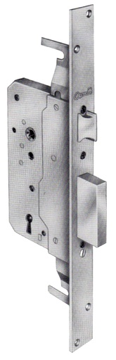 [CS1001V60] Cerradura embutir fte.30x345 golpe-llave borja 60 mm. sin varillas
