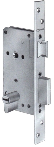 [CS31160SB] CERRADURA EMBUTIR CUAD.-LLAVE 60 MM.S/B.