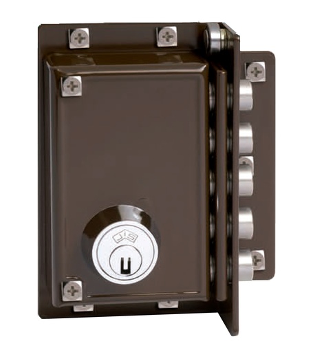 [CS5239I] CERRADURA CONTRAP.LLAVE SOLA MARRON IZDA