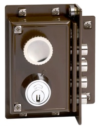 [CS5240I] CERRADURA CONTRAP.GOLPE-LLAVE MARRON IZD