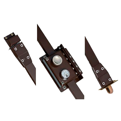 [CS5540D] CERRADURA CONT.GOLPE-LLAVE MARRON C/V.DC