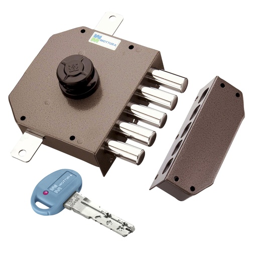 [CS621P8C12I] CERRADURA LLAVE SOLA P8 "C" ESMALT.C/VAR.IZDA.