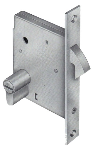 [CS7053020SB] CERR.P.CORRED.LLAVE SOLA S/BOMBILLO 30 LATON