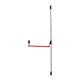 [CT5964700] Falleba antipanico SERIE 59600 2 puntos cofres negros-barra 900 mm. roja-cierres alto-bajo negro