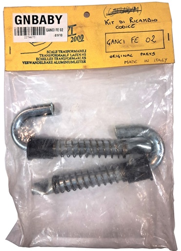 [GNBABY] KIT 2 GANCHOS BLOCAJE PELDANO BABY 