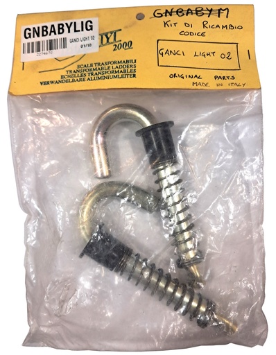 [GNBABYLIG] KIT 2 GANCHOS BLOCAJE PELDANO BABY LIGHT